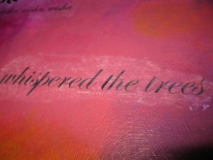 creating layers with mixed media art tissue paper