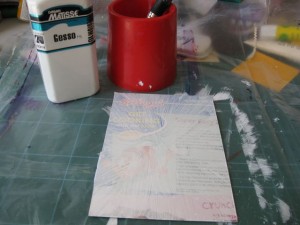 Gesso layer