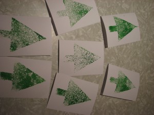 mixed media Christmas cards