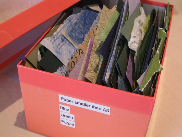 Mixed Media Materials Storage - Small Papers - Mixed Media Art