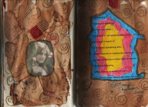 Mixed media art journal