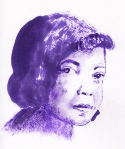 singer Sippie Wallace sketch by Francesca Albini