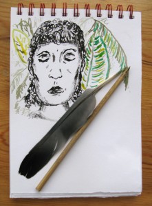 Homemade art tools and pens by Francesca Albini
