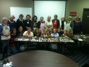 Lynne Perrella and Anne Bagby hosting the mixed media art class