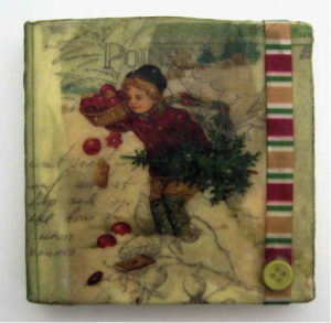 Debbie davis ephemera beeswax collage