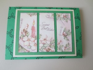 Handmade greeting cards with mixed media art epherma sheet