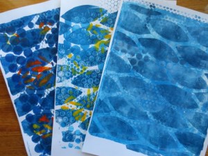 Michelle shares her gelli plate printing process
