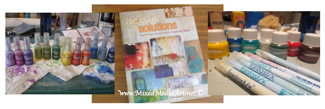 mixed media art product and book review