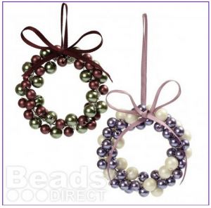 Use your jewellery skills to make these lovely beaded ornaments