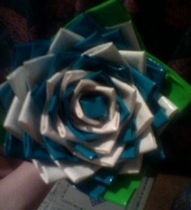 Make your own duct tape flowers