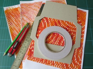 using background papers for mixed media art project ideas