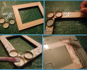 Mixed media photo frames