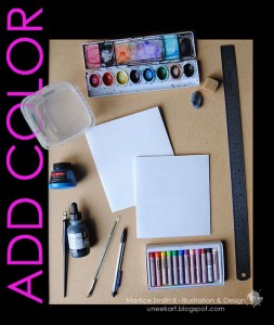 Add your design to the cardstock paper