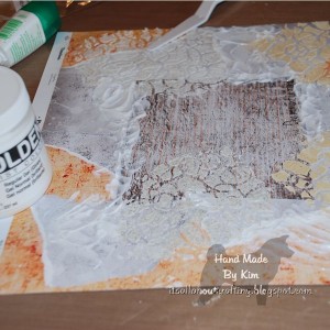 Kim Kelley tried three different types of texture paste