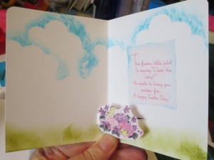 Inside of card, ready to go