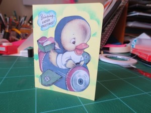 Michelle G. Brown makes a vintage Easter card