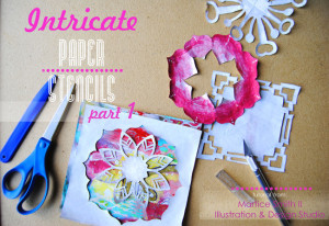 Martice Smith II shares a tutorial on how to make intricate, paper stencils using phone book paper
