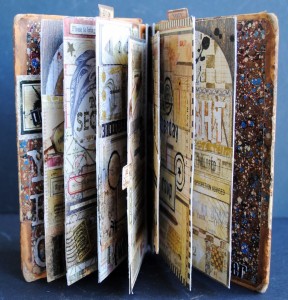 Seth Apter New York City mixed media artist creates wonderful pieces of assemblage and collage