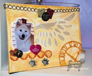 mixed media scrapbooking collage with photos