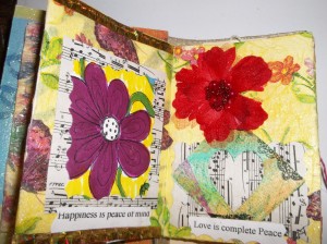 handmade books with mixed media art