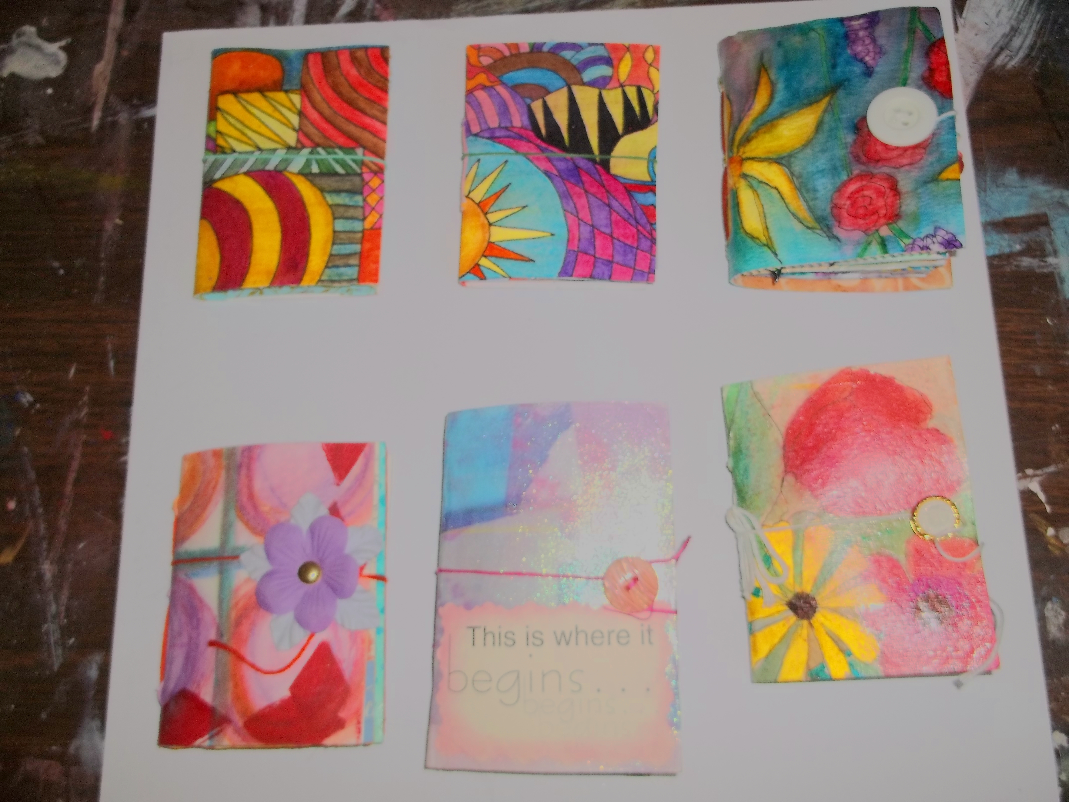 Making Mixed Media Mini Books