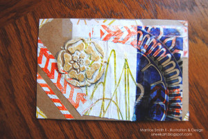 Create a Package Tape Postcard; variation
