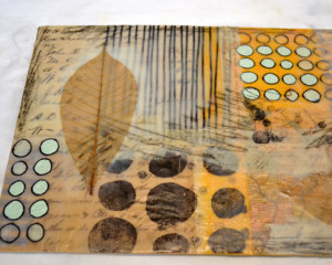 Encaustic Art Transfer Technique with Carbon Paper - Cloth Paper Scissors