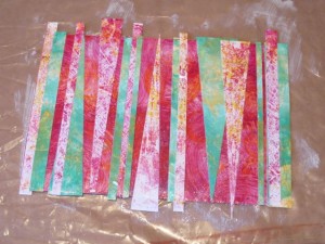 Gelli prints to create mixed media gifts
