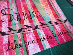 Gelli prints to create mixed media gifts