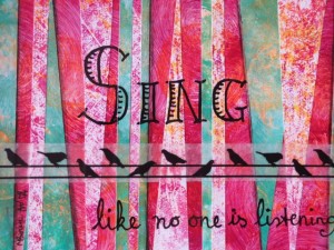 Gelli prints to create mixed media gifts