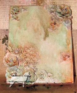 Kim Kelly steps through using many elements for her mixed media collage canvas