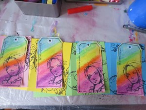 handmade Greeting Cards from manilla shipping tags
