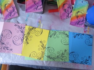 handmade Greeting Cards from manilla shipping tags