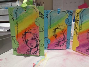 handmade Greeting Cards from manilla shipping tags