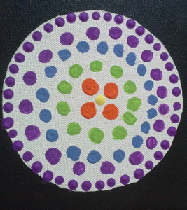 dots filling circle
