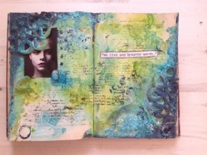 Honorata creates wonderful mixed media art journals