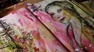 Honorata creates wonderful mixed media art journals